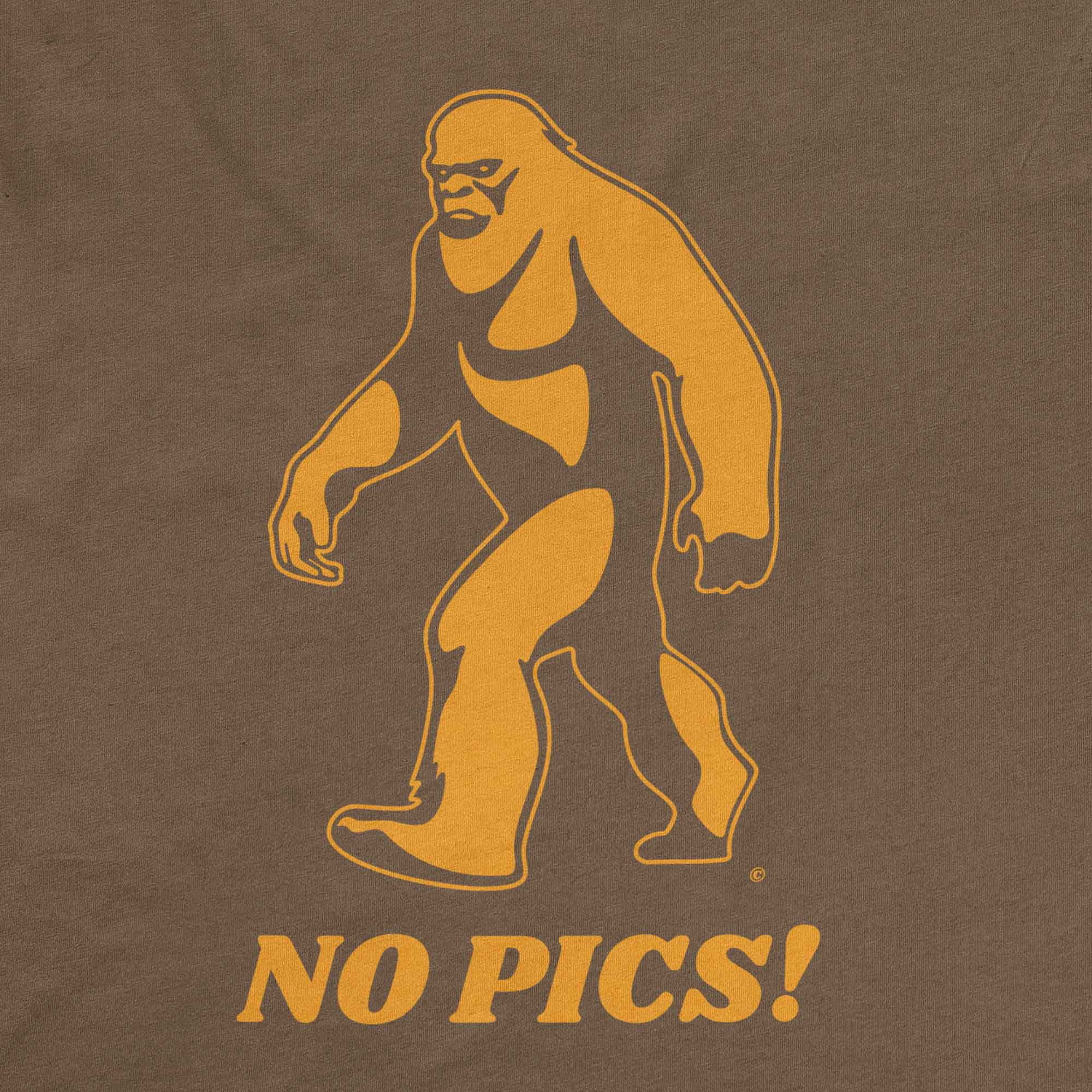 Funny Bigfoot Sasquatch Short-Sleeve Tee Design Detail