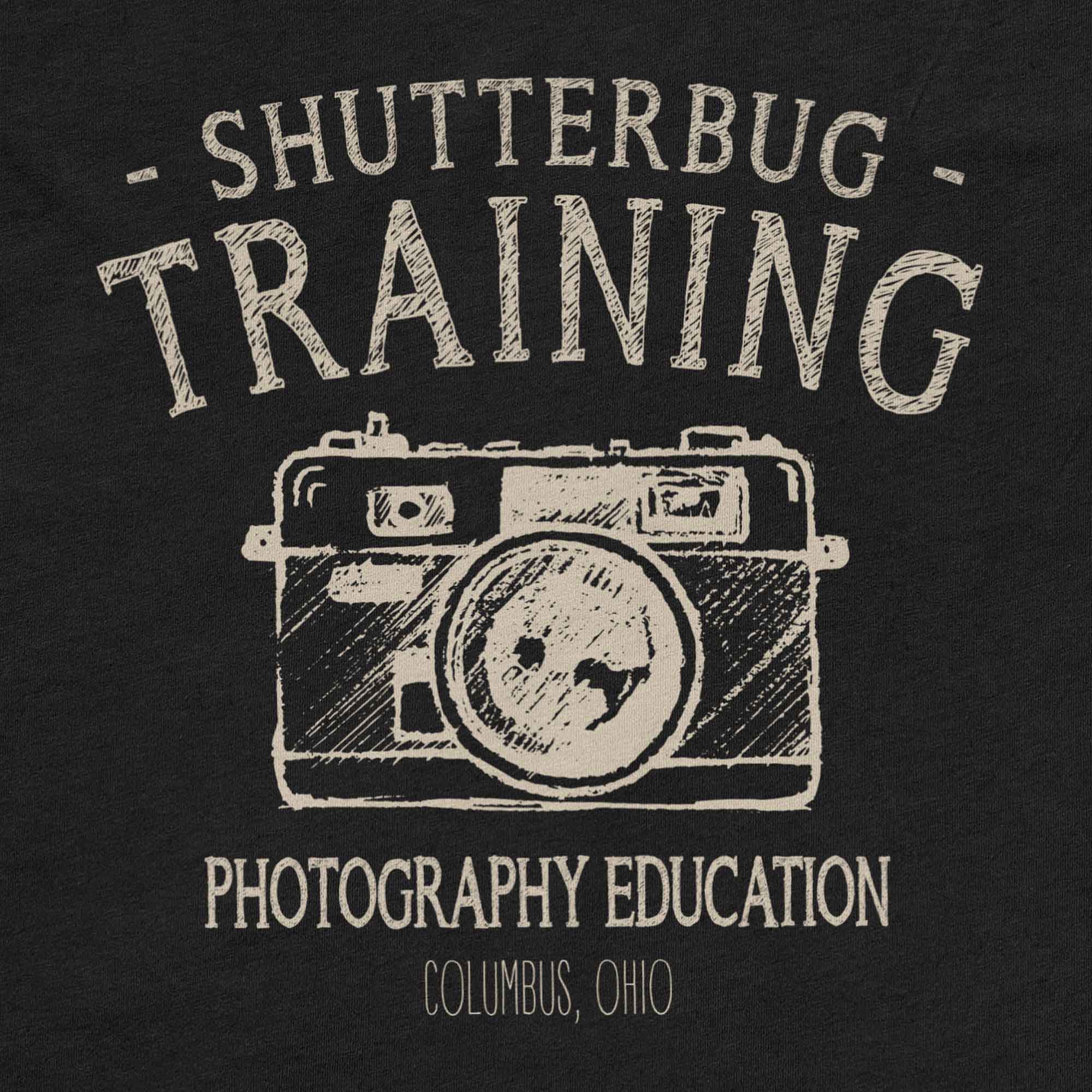 Shutterbug Training Retro Education Logo Design Detail