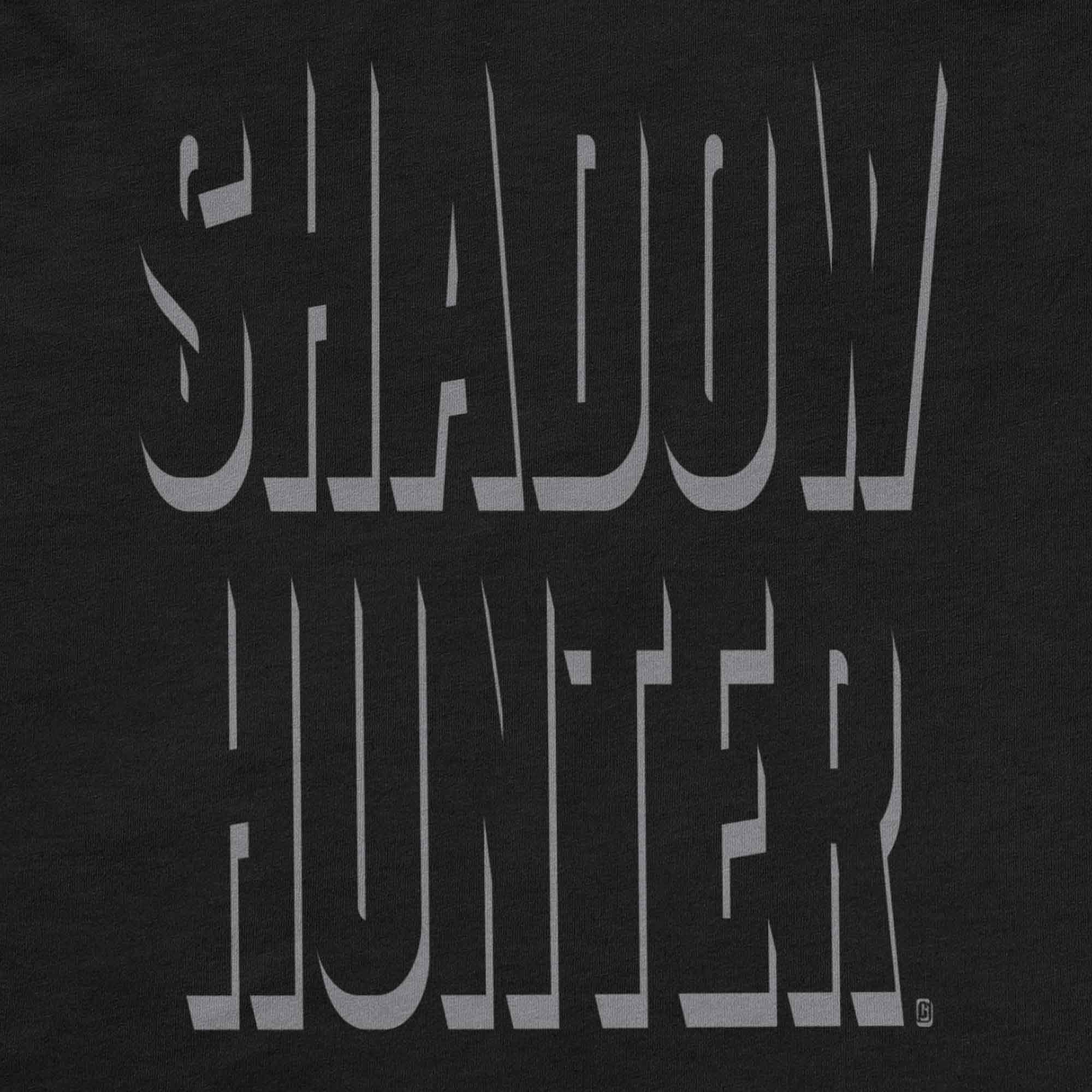 SHADOW HUNTER Bella+Canvas Heather Short-Sleeve T-Shirt Design Detail